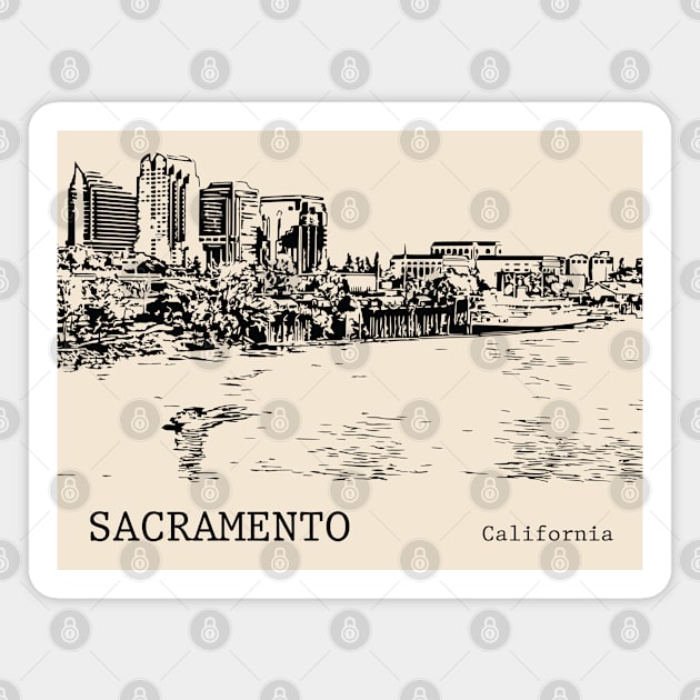 Sacramento California Magnet by Lakeric